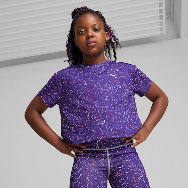 ¡PUMA y Tren! Camiseta Corta Favorita para Niños Grandes, ¡Aventura y Estilo en Cada Viaje!